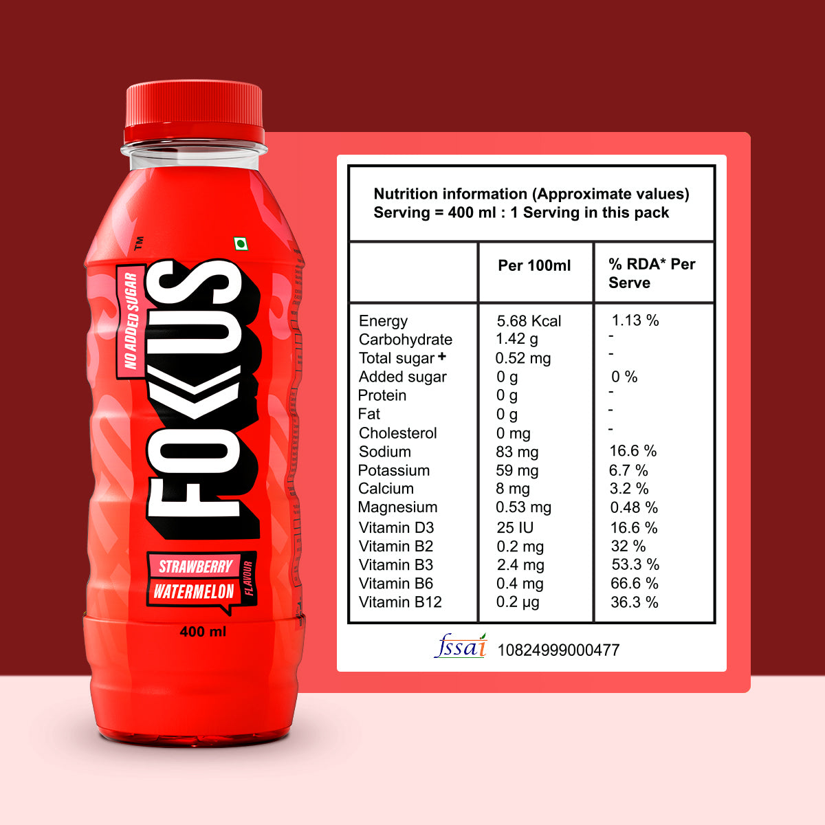 Fokus Hydration - Strawberry Watermelon