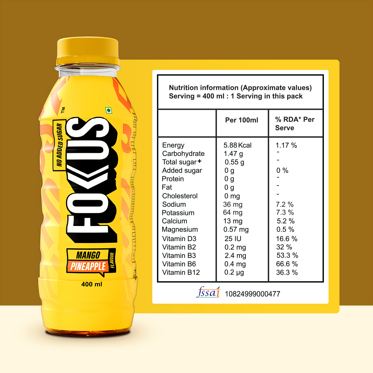 Fokus Hydration - Mango Pineapple