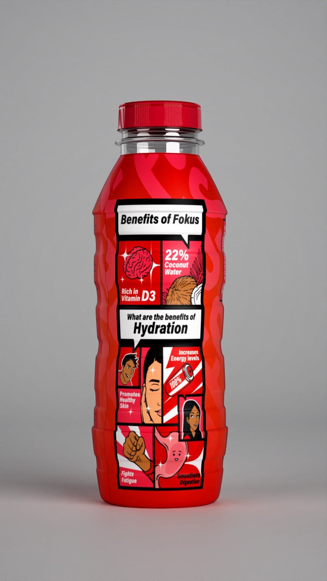 Fokus Hydration Drink - Watermelon Strawberry